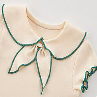 Load image into Gallery viewer, 2 Pieces Set Baby Kid Girls Color-blocking Tops And Shorts Wholesale 250227152
