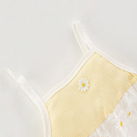 Load image into Gallery viewer, Baby Kid Girls Color-blocking Flower Rompers Wholesale 250227153
