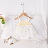 Load image into Gallery viewer, Baby Kid Girls Color-blocking Flower Rompers Wholesale 250227153
