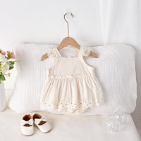 Load image into Gallery viewer, Baby Kid Girls Solid Color Rompers Wholesale 250227154
