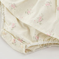 Load image into Gallery viewer, 2 Pieces Set Baby Kid Girls Solid Color Tank Tops And Flower Shorts Wholesale 250227158
