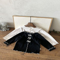 Load image into Gallery viewer, Baby Kid Girls Solid Color Bow Tops Wholesale 250227159
