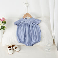 Load image into Gallery viewer, Baby Kid Girls Solid Color Rompers Wholesale 250227163

