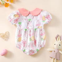 Load image into Gallery viewer, Baby Girls Animals Print Easter Rompers Wholesale 250227165
