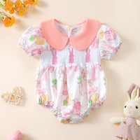 Load image into Gallery viewer, Baby Girls Animals Print Easter Rompers Wholesale 250227165
