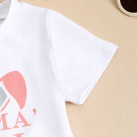 Load image into Gallery viewer, 2 Pieces Set Baby Kid Girls Boys Easter Letters T-Shirts And Solid Color Shorts Wholesale 25022741
