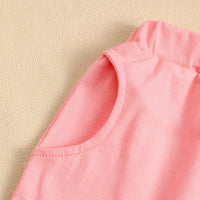 Load image into Gallery viewer, 2 Pieces Set Baby Kid Girls Boys Easter Letters T-Shirts And Solid Color Shorts Wholesale 25022741
