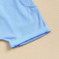 Load image into Gallery viewer, 2 Pieces Set Baby Kid Girls Boys Easter Letters T-Shirts And Solid Color Shorts Wholesale 25022741
