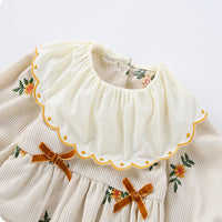 Load image into Gallery viewer, Baby Kid Girls Flower Embroidered Rompers Wholesale 25022750

