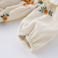 Load image into Gallery viewer, Baby Kid Girls Flower Embroidered Rompers Wholesale 25022750
