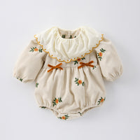 Load image into Gallery viewer, Baby Kid Girls Flower Embroidered Rompers Wholesale 25022750

