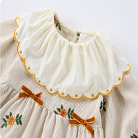 Load image into Gallery viewer, Baby Kid Girls Flower Embroidered Dresses Wholesale 25022751
