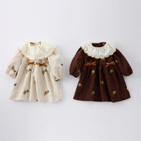 Load image into Gallery viewer, Baby Kid Girls Flower Embroidered Dresses Wholesale 25022751
