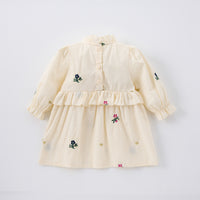 Load image into Gallery viewer, Baby Kid Girls Flower Embroidered Dresses Wholesale 25022764
