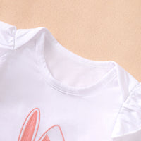 Load image into Gallery viewer, 4 Pieces Set Baby Girls Easter Animals Print Shorts Letters Rompers Headwear And Socks Wholesale 25022770
