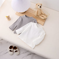 Load image into Gallery viewer, Baby Kid Girls Boys Solid Color Tops Wholesale 25022775

