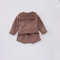 Load image into Gallery viewer, 2 Pieces Set Baby Kid Girls Solid Color Tops And Shorts Wholesale 25022776
