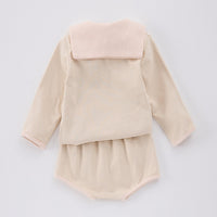 Load image into Gallery viewer, 2 Pieces Set Baby Kid Girls Solid Color Tops And Shorts Wholesale 25022776
