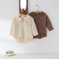 Load image into Gallery viewer, 2 Pieces Set Baby Kid Girls Solid Color Tops And Shorts Wholesale 25022776
