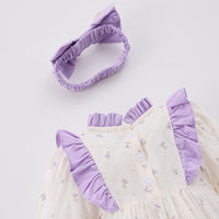 Load image into Gallery viewer, Baby Kid Girls Flower Print Rompers Wholesale 25022778
