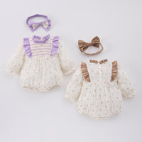 Load image into Gallery viewer, Baby Kid Girls Flower Print Rompers Wholesale 25022778
