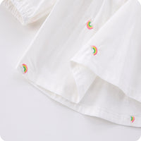 Load image into Gallery viewer, 2 Pieces Set Baby Kid Girls Solid Color Rainbow Tops And Shorts Wholesale 25022780
