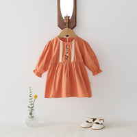 Load image into Gallery viewer, Baby Kid Girls Flower Embroidered Dresses Wholesale 25022783
