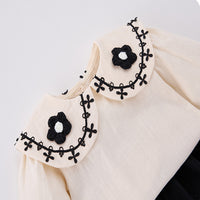 Load image into Gallery viewer, 2 Pieces Set Baby Kid Girls Flower Tops And Solid Color Shorts Wholesale 25022794
