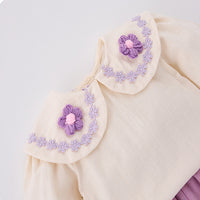 Load image into Gallery viewer, 2 Pieces Set Baby Kid Girls Flower Tops And Solid Color Shorts Wholesale 25022794
