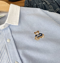 Load image into Gallery viewer, Baby Kid Boys Solid Color Striped Shirts Wholesale 25040303
