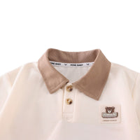 Load image into Gallery viewer, 2 Pieces Set Baby Kid Boys Solid Color Cartoon Tops And Shorts Wholesale 25040304
