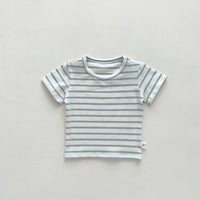 Load image into Gallery viewer, Baby Kid Girls Boys Solid Color Striped T-Shirts Wholesale 25040309
