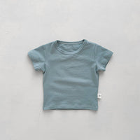 Load image into Gallery viewer, Baby Kid Girls Boys Solid Color Striped T-Shirts Wholesale 25040309
