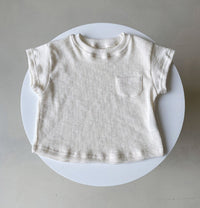 Load image into Gallery viewer, Baby Kid Girls Boys Solid Color Muslin&amp;Ribbed T-Shirts Wholesale 25040310
