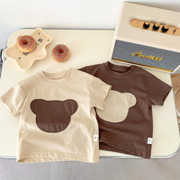 Load image into Gallery viewer, Baby Kid Girls Boys Color-blocking Cartoon T-Shirts Wholesale 25040315
