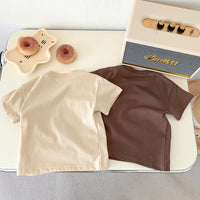 Load image into Gallery viewer, Baby Kid Girls Boys Color-blocking Cartoon T-Shirts Wholesale 25040315
