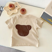 Load image into Gallery viewer, Baby Kid Girls Boys Color-blocking Cartoon T-Shirts Wholesale 25040315
