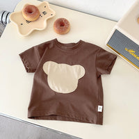 Load image into Gallery viewer, Baby Kid Girls Boys Color-blocking Cartoon T-Shirts Wholesale 25040315
