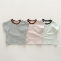 Load image into Gallery viewer, Baby Kid Girls Boys Striped Tops Wholesale 25040316
