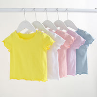 Load image into Gallery viewer, Baby Kid Girls Solid Color T-Shirts Wholesale 25040317
