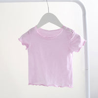 Load image into Gallery viewer, Baby Kid Girls Solid Color T-Shirts Wholesale 25040317
