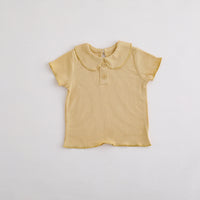 Load image into Gallery viewer, Baby Kid Girls Solid Color Muslin&amp;Ribbed T-Shirts Wholesale 25040318
