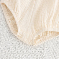 Load image into Gallery viewer, Baby Kid Girls Boys Solid Color Muslin&amp;Ribbed Shorts Wholesale 25040322
