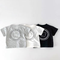 Load image into Gallery viewer, Baby Kid Girls Boys Solid Color Cartoon Print T-Shirts Wholesale 25040331
