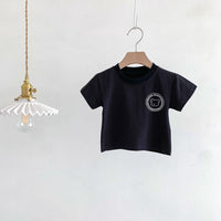 Load image into Gallery viewer, Baby Kid Girls Boys Solid Color Cartoon Print T-Shirts Wholesale 25040331
