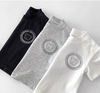 Load image into Gallery viewer, Baby Kid Girls Boys Solid Color Cartoon Print T-Shirts Wholesale 25040331
