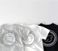 Load image into Gallery viewer, Baby Kid Girls Boys Solid Color Cartoon Print T-Shirts Wholesale 25040331
