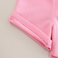 Load image into Gallery viewer, 2 Pieces Set Baby Kid Girls Boys Solid Color Letters Tops And Shorts Wholesale 25040335
