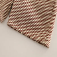 Load image into Gallery viewer, 2 Pieces Set Baby Kid Girls Color-blocking Tops And Checked Shorts Wholesale 25040336
