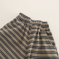 Load image into Gallery viewer, 2 Pieces Set Baby Kid Girls Striped Tank Tops And Shorts Wholesale 25040339
